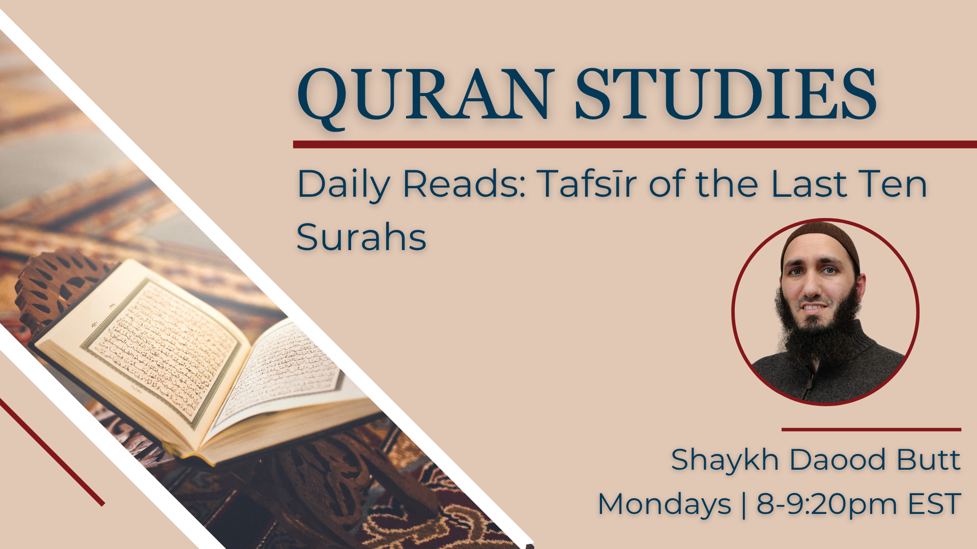 Daily Reads: Tafsīr of the Last Ten Surahs
